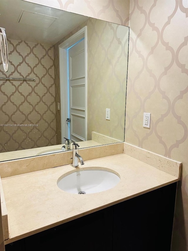 bathroom with vanity