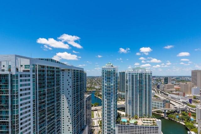 city view with a water view