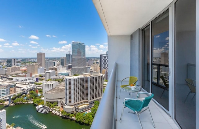 485 Brickell Ave Unit 3906, Miami, FL 33131 - balcony featuring a view of city and a water view