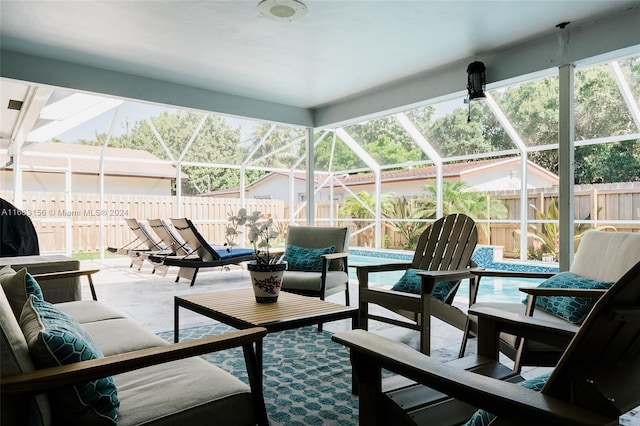 view of sunroom / solarium