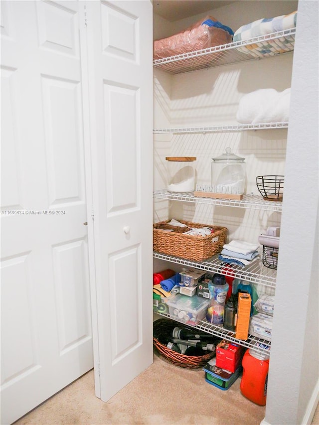 view of closet