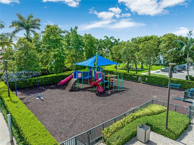 view of jungle gym