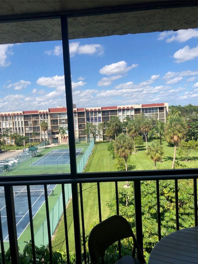 view of balcony