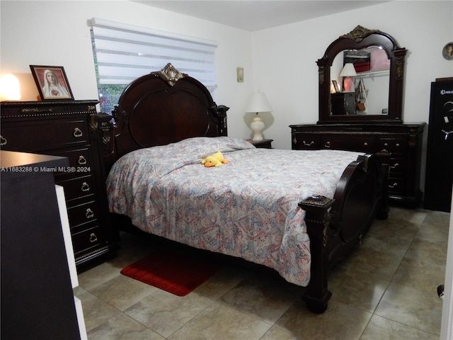 view of tiled bedroom