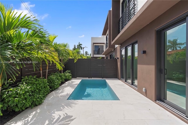 view of pool with a patio area