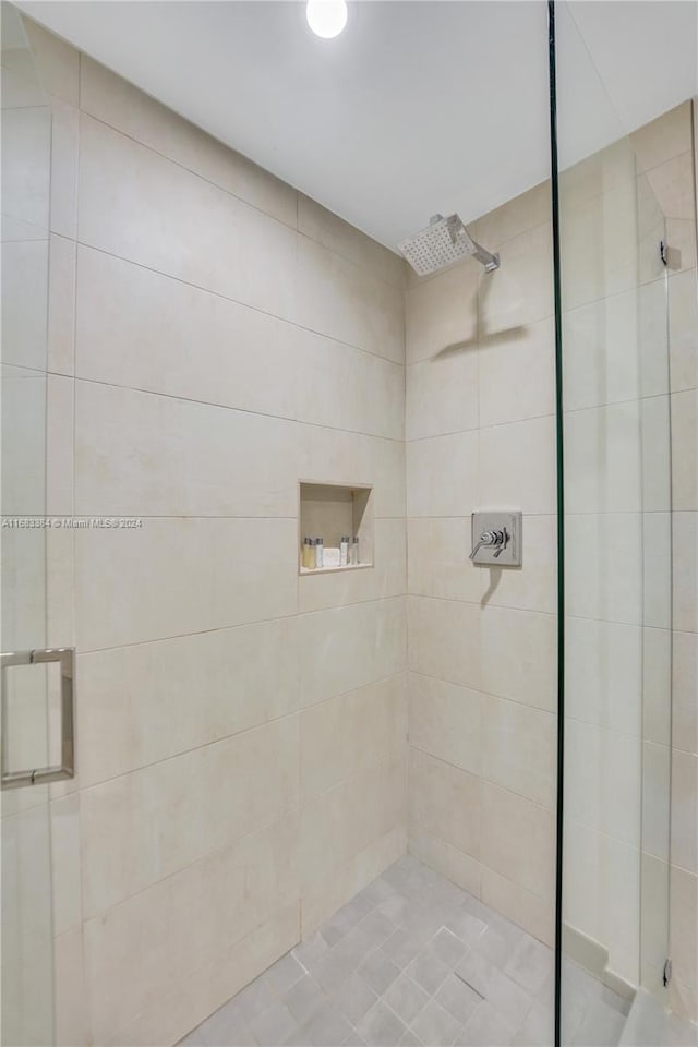 bathroom with an enclosed shower