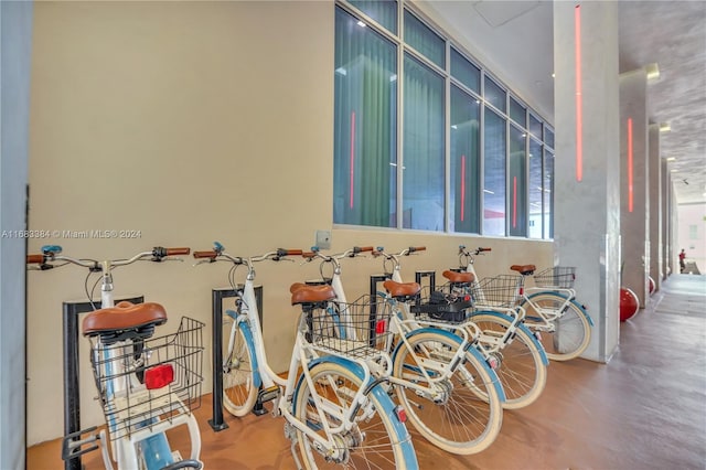 interior space featuring hardwood / wood-style floors