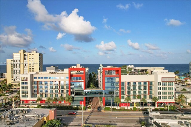 777 N Ocean Dr Unit S316, Hollywood, FL 33019 - view of building exterior with a water view and a city view
