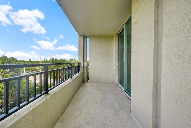 view of balcony