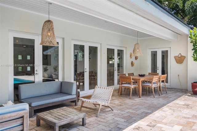 view of patio / terrace with french doors