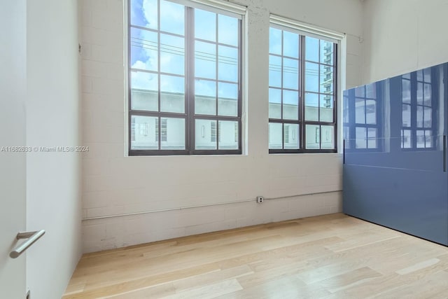 empty room featuring hardwood / wood-style floors