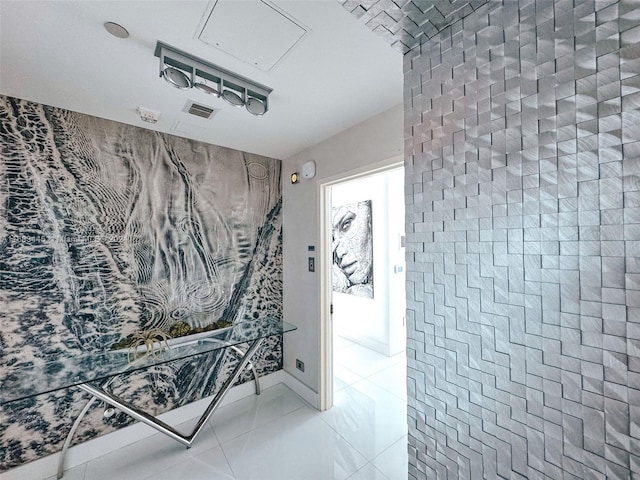 2020 N Bayshore Dr Unit 2007, Miami, FL 33137 - hallway with tile patterned flooring