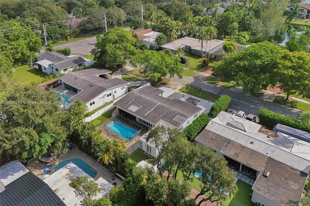 bird's eye view featuring a residential view