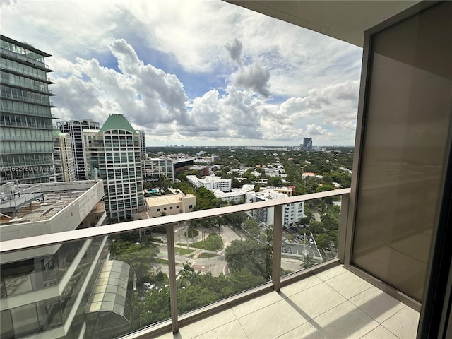 view of balcony