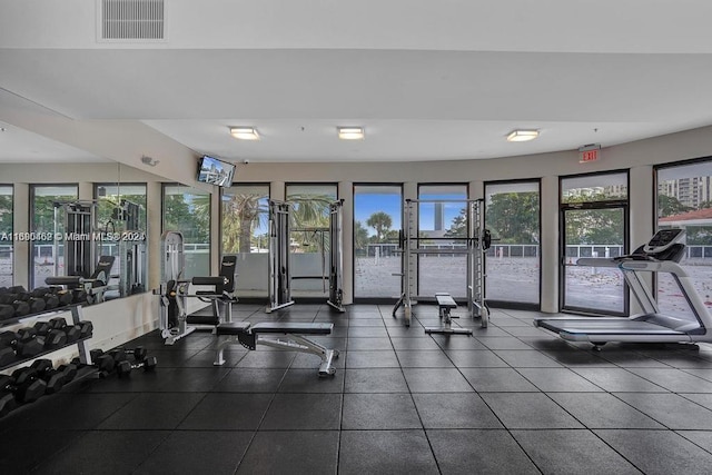 view of exercise room