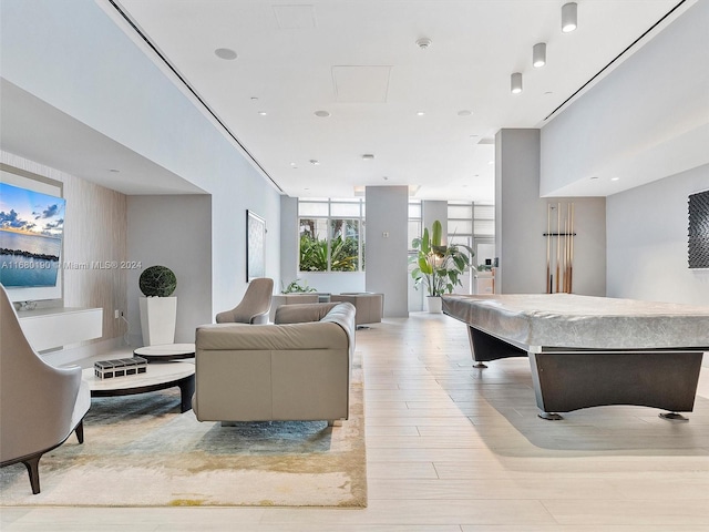 interior space featuring light hardwood / wood-style flooring