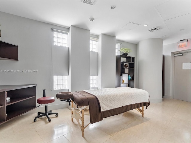 view of tiled bedroom