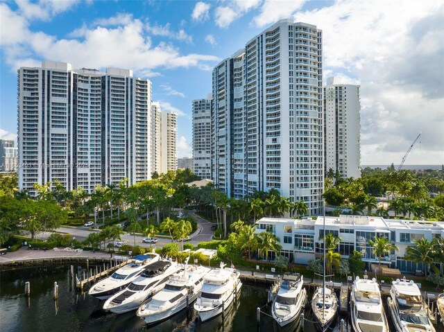 view of property with a water view