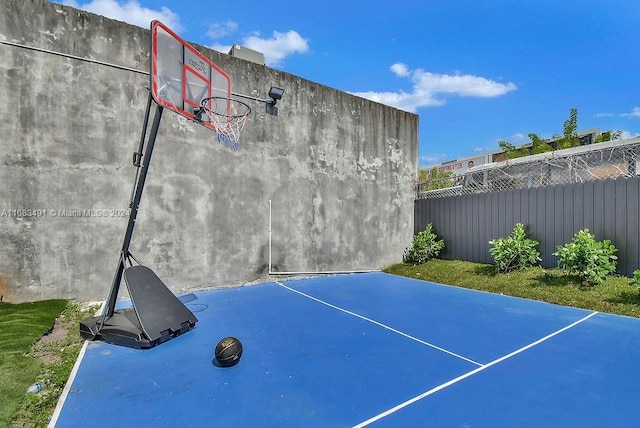 view of sport court