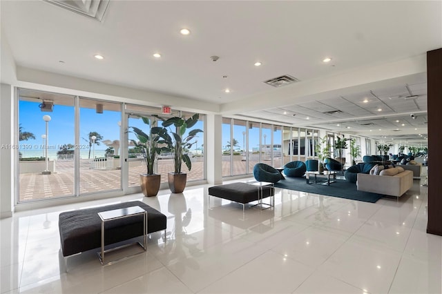 common area featuring visible vents