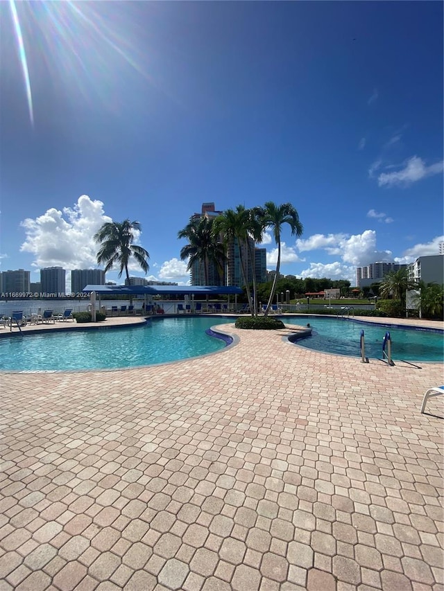 view of pool