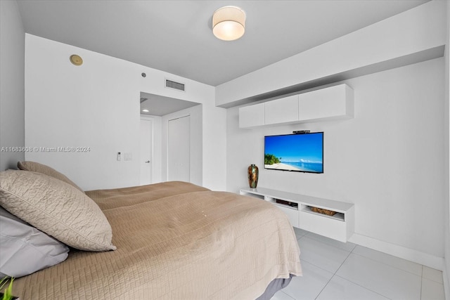 view of tiled bedroom