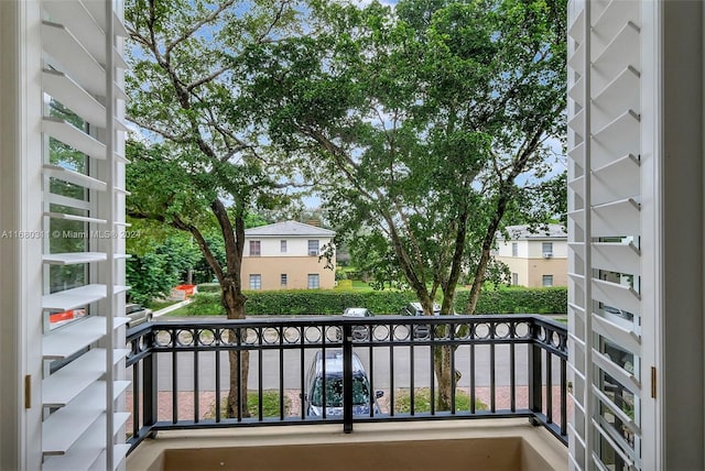 view of balcony