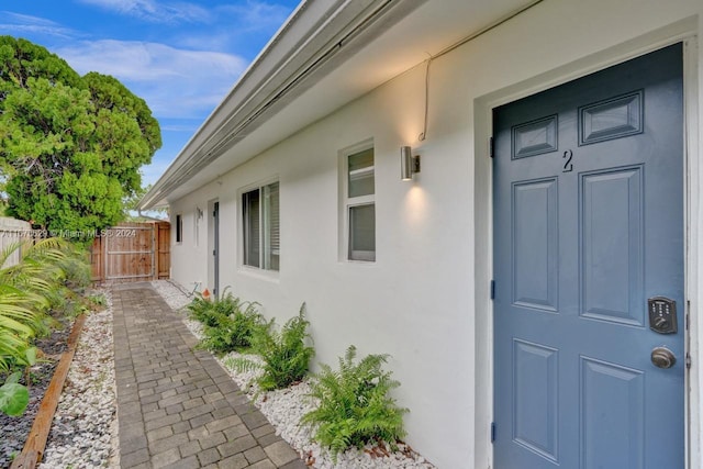 view of entrance to property