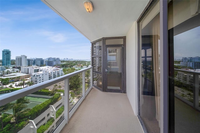 view of balcony