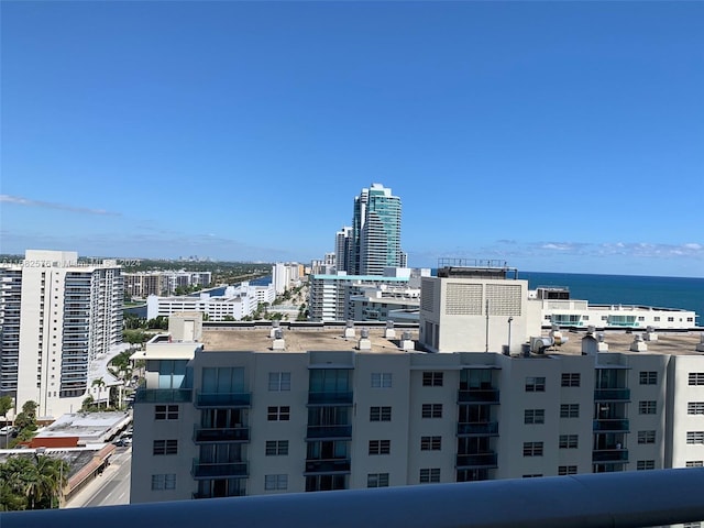 view of city featuring a water view