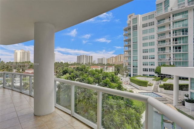 view of balcony