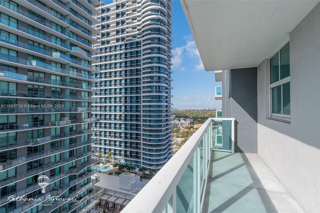 view of balcony