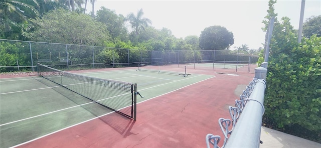 view of tennis court