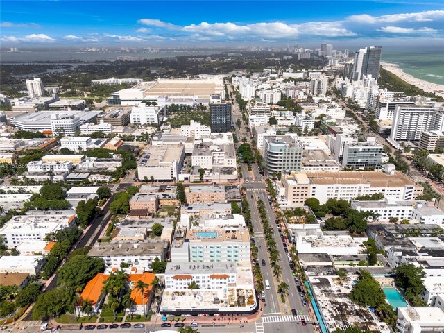 1512 Washington Ave Unit 305, Miami Beach, FL 33139 - aerial overview of property's location featuring a large body of water and nearby urban area