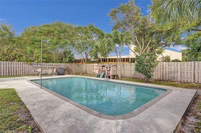 view of pool with a patio area