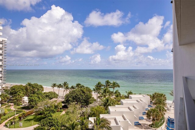 water view with a beach view