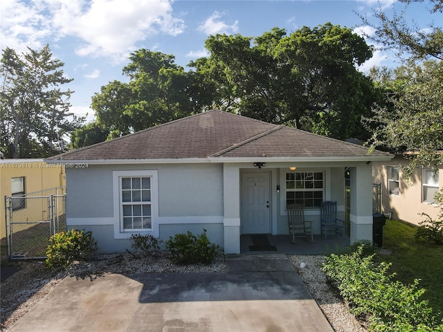 view of front of home