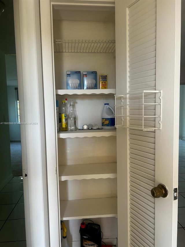 view of pantry