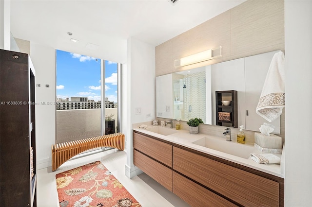 bathroom with vanity