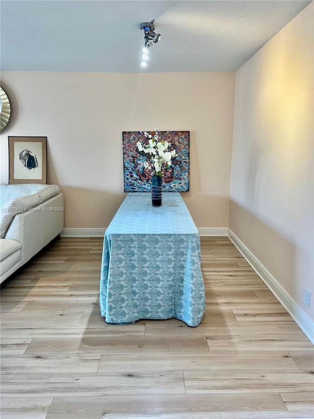 interior space with light wood-type flooring