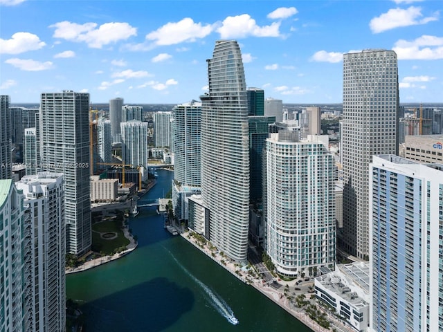 view of city featuring a water view