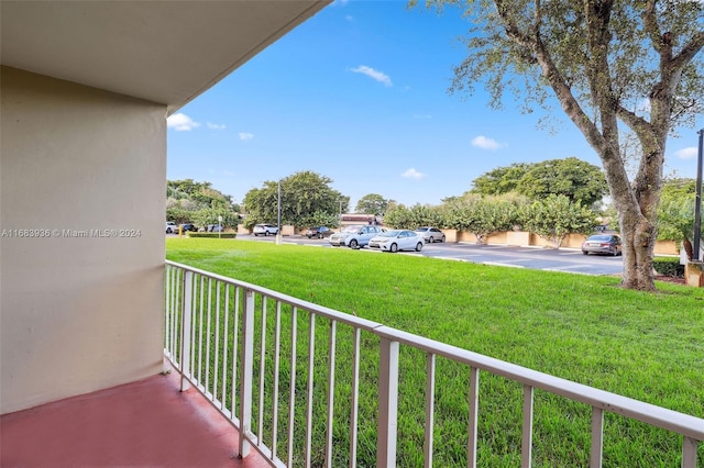 view of balcony