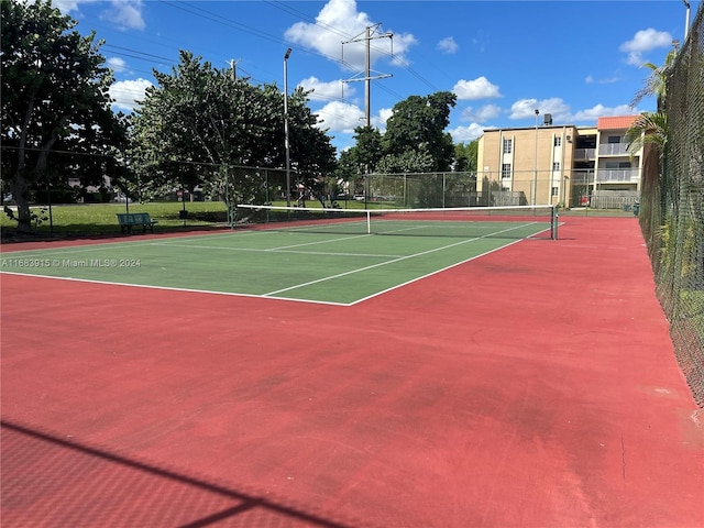 view of sport court