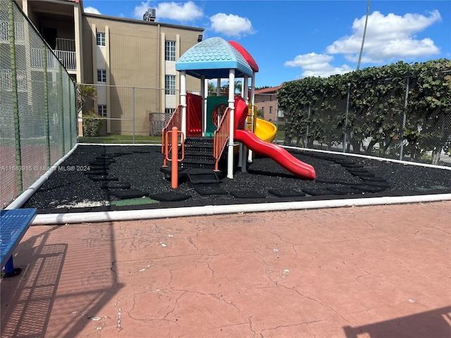 view of jungle gym