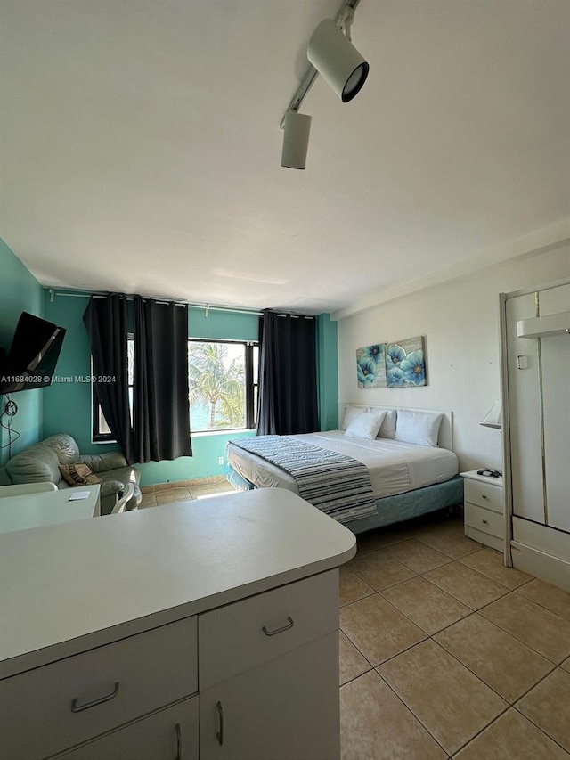 view of tiled bedroom