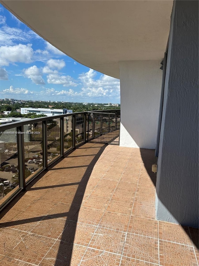 view of balcony