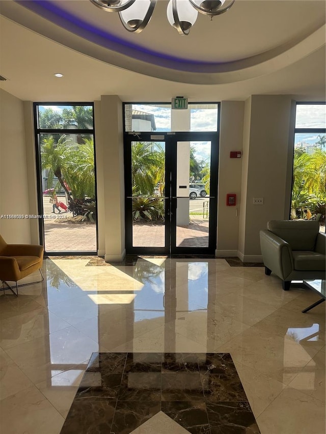 2301 SW 27th Ave Unit 1202, Miami, FL 33145 - building lobby with recessed lighting