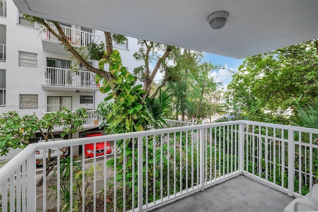 view of balcony