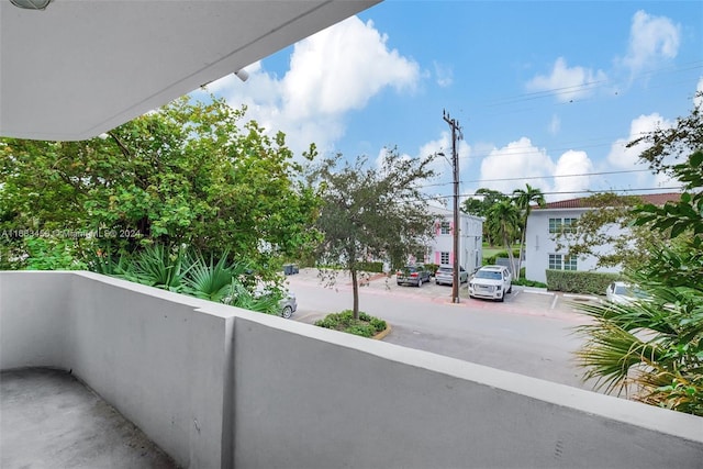 view of balcony