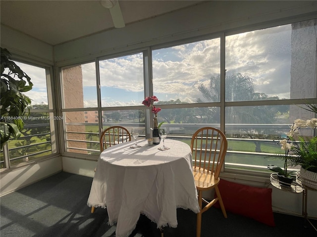 view of sunroom / solarium